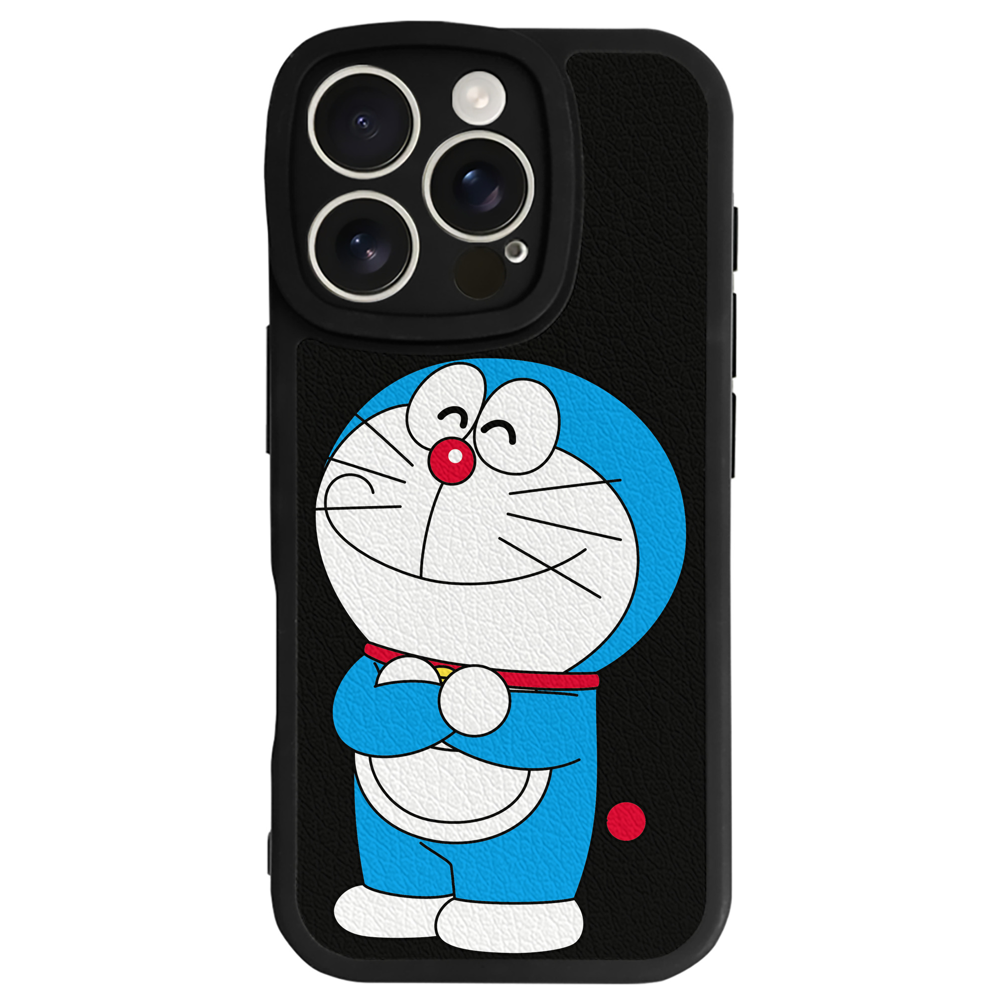 （画像用） ドラえもん Doraemon 【iPhone 16シリーズ対応】シリコンスマホケース（レザー調） 材質：シリコン